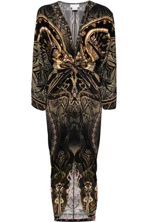 Camilla Vestido con estampado de gráfico