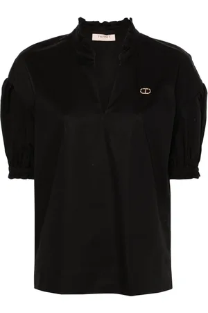 Twin-Set Blusa con placa del logo