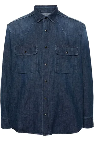 BRIONI Camisa de mezclilla