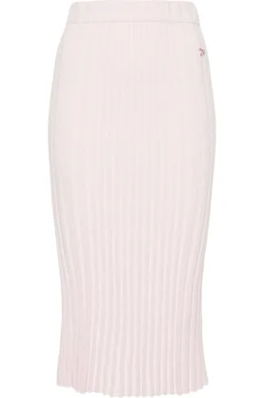 Maison Kitsuné Falda midi tejida de canalé