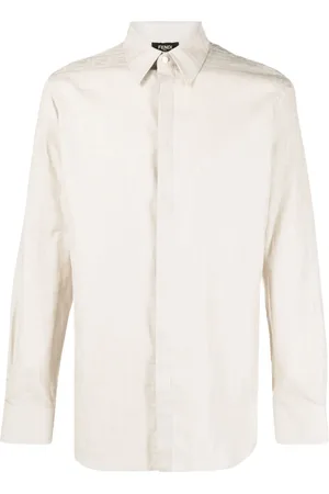 Fendi Camisa manga larga con motivo FF
