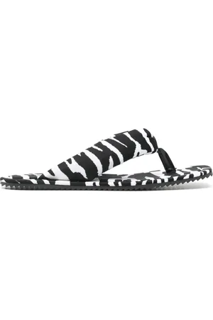 The Attico Flip flops con estampado de cebra