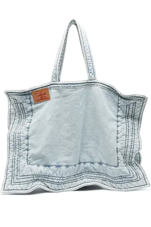 Y / PROJECT Tote de mezclilla con parche del logo