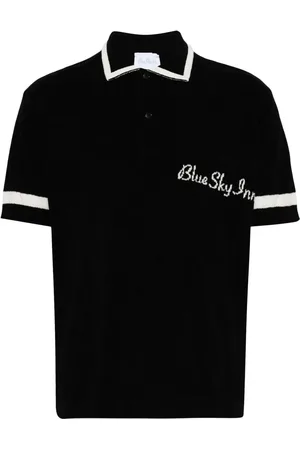 BLUE SKY INN Playera tipo polo con logo en jacquard