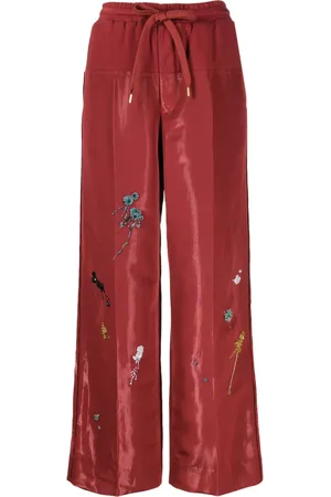 UNDERCOVER Pantalones anchos bordados