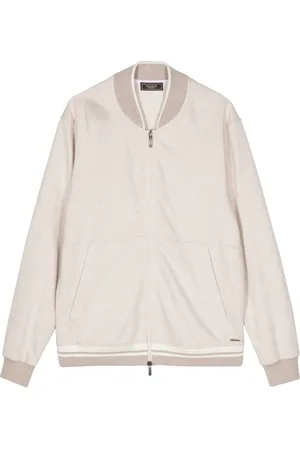 PESERICO SIGN Chamarra bomber con detalle de rayas