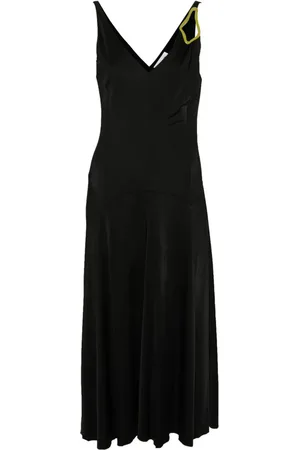 Lanvin Vestido con detalles de ojales