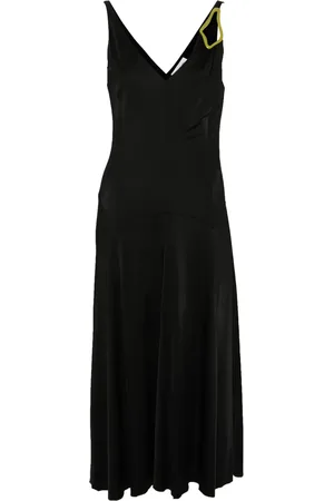 Lanvin Vestido con detalles de ojales