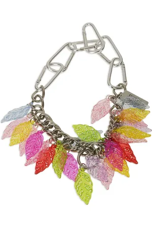 Chopova Lowena Collar de cadena con cuentas de hoja