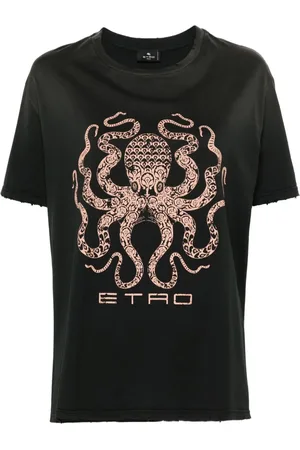 Etro Playera con estampado gráfico