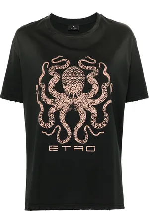 Etro Playera con estampado gráfico