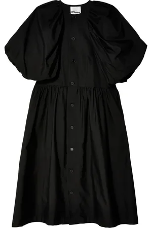 NOIR KEI NINOMIYA Vestido plisado de manga farol