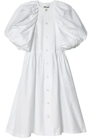 NOIR KEI NINOMIYA Vestido plisado de manga farol