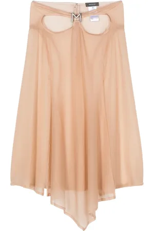 MUGLER Falda midi con abertura M