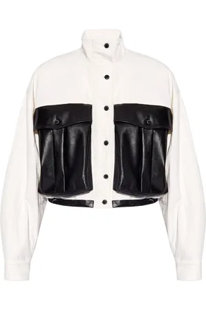 The Mannei Chamarra bomber con bolsillos oversize