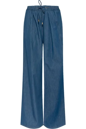 Emporio Armani Pantalones anchos con tiro alto
