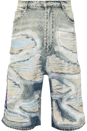 Who Decides War Shorts de mezclilla Chrome Stud