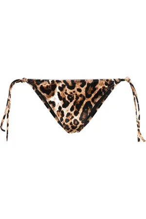 Vetements Bikinis bottom con estampado de leopardo
