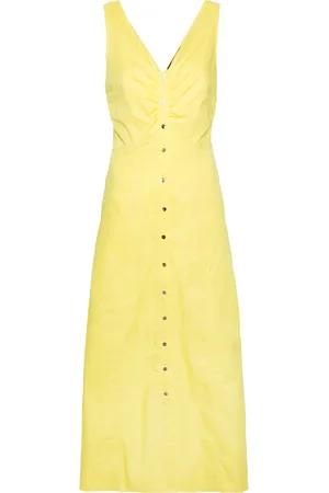 Karl Lagerfeld Vestido largo con cuello en V