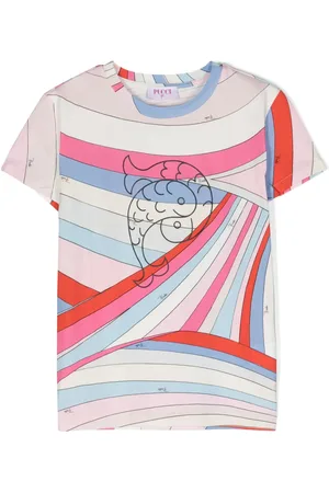 PUCCI Junior Playera con logo en relieve