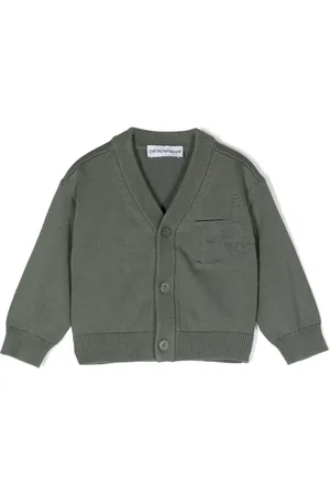 Emporio Armani Cárdigan corto con cuello en V
