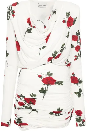 MAGDA BUTRYM Vestido corto con rosas estampada