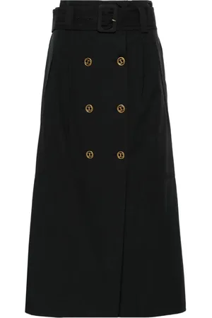 Twin-Set Falda midi con doble botonadura