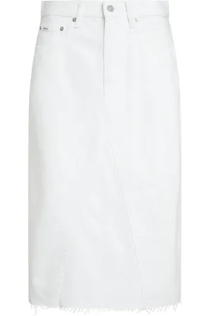 Ralph Lauren Falda midi de mezclilla