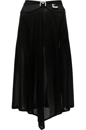 MUGLER Falda midi con abertura M