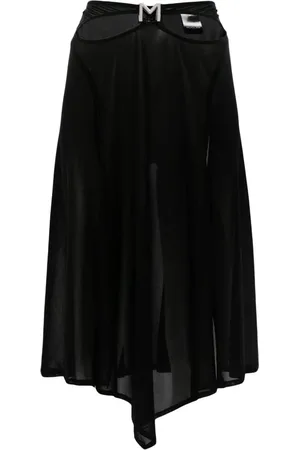 MUGLER Falda midi con abertura M