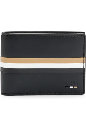HUGO BOSS Cartera con motivo a rayas