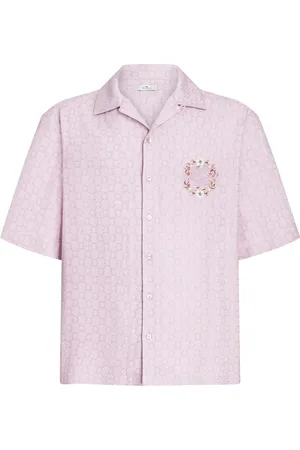 Etro Camisa en jacquard con logo bordado