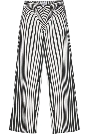Jean Paul Gaultier Jeans anchos con estampado Morphing Digital