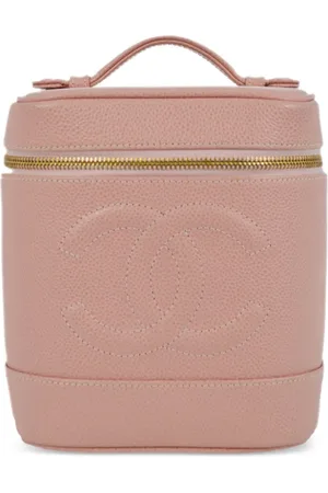 CHANEL Bolsa de mano Vanity con costuras del logo CC 2002