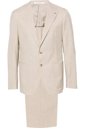 TAGLIATORE Traje con botones y detalle de broche