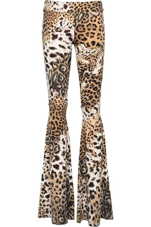 Roberto Cavalli Leggins acampanados con motivo de rayas