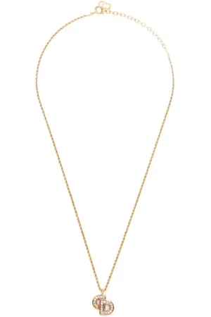 Dior Collar con detalles de strass CD