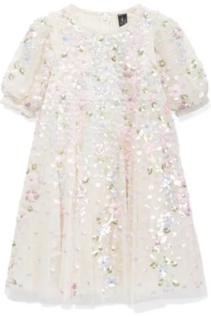 Needle & Thread Vestido con bordado floral