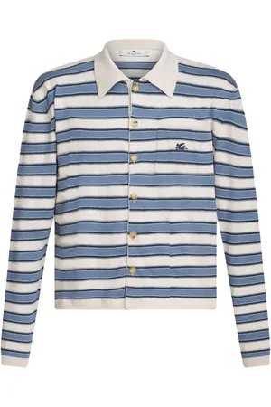Etro Camisa con rayas estampadas y logo bordado