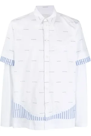Givenchy Camisa a capas con logo estampado