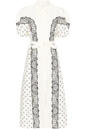Chloé Vestido camisero con estampado de bandana
