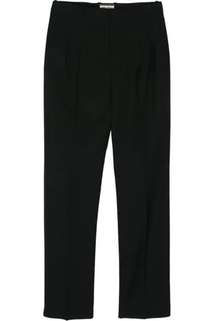 Saint Laurent Pantalones rectos con motivo de rayas