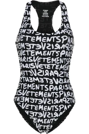 Vetements Traje de baño con logo estampado