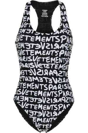 Vetements Traje de baño con logo estampado