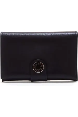Hermès Tarjetero plegable con placa del logo 2023