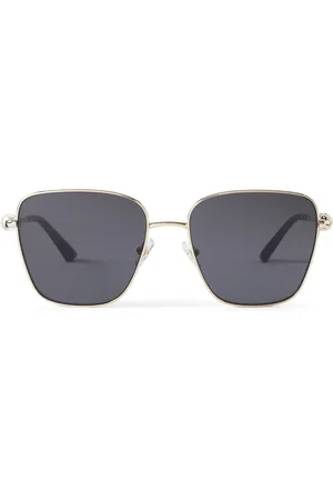 Jimmy Choo Lentes de sol con armazón cuadrada y detalles de cristal