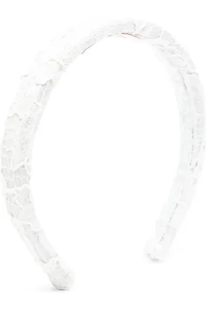 Marchesa Notte Diadema con encaje floral