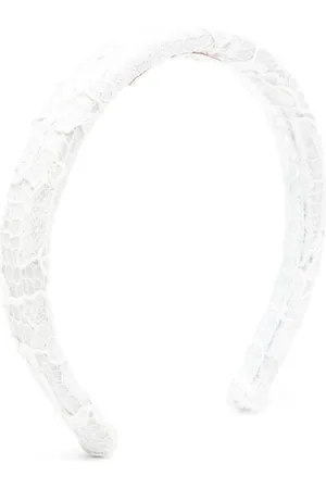 Marchesa Notte Diadema con encaje floral