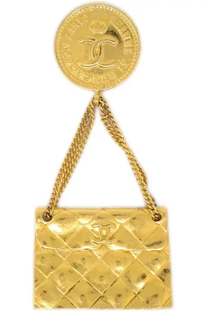 CHANEL Broche Classic Flap Bag 1990