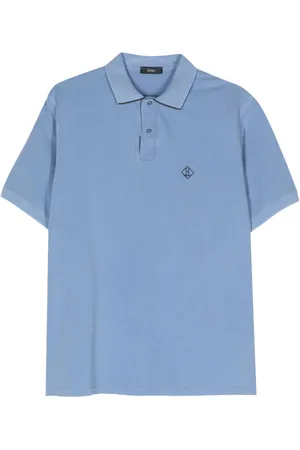 HERNO Playera tipo polo con logo bordado